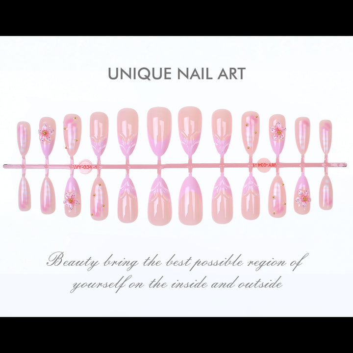 Floral Art Press-On Nail Set Kalsten