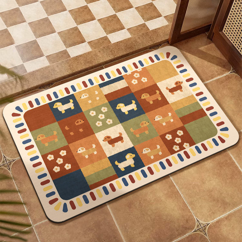 Colorful Patchwork Area Mat