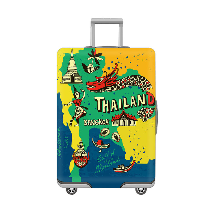 Women's Hard Shell Suitcase with Colorful Mexico Design Kalsten
