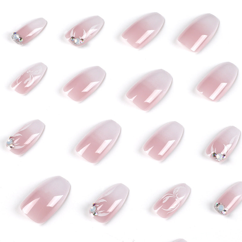 Artful Nail Extensions with Elegant Ombre Design Kalsten