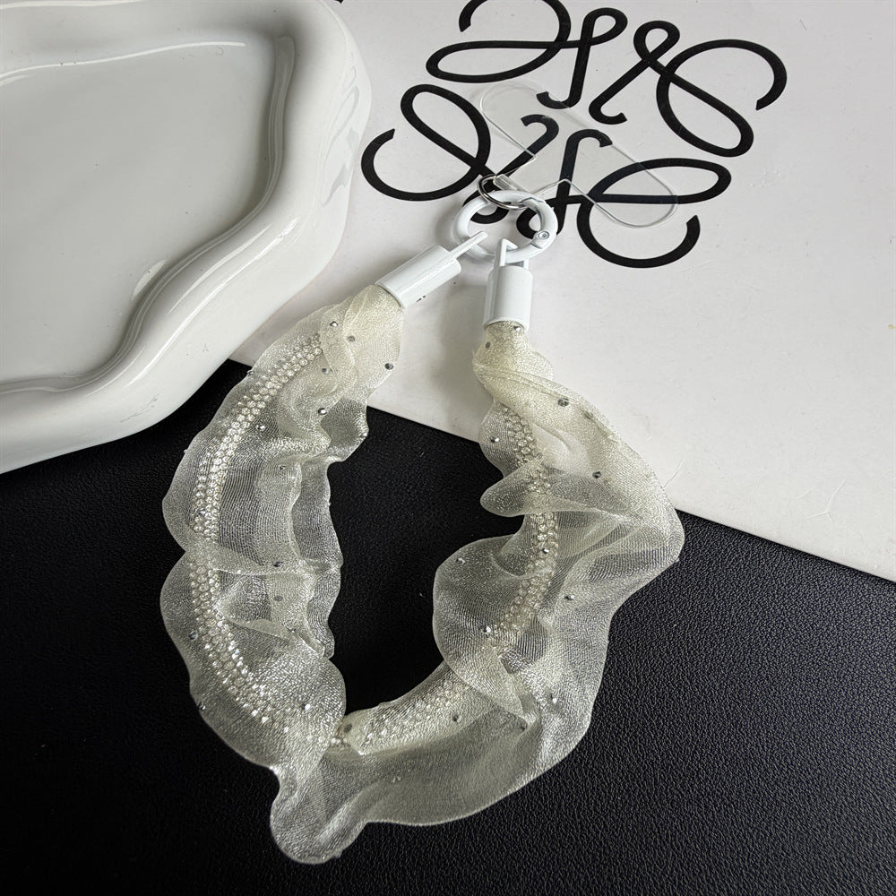 Decorative Chiffon Charm Keychain Kalsten