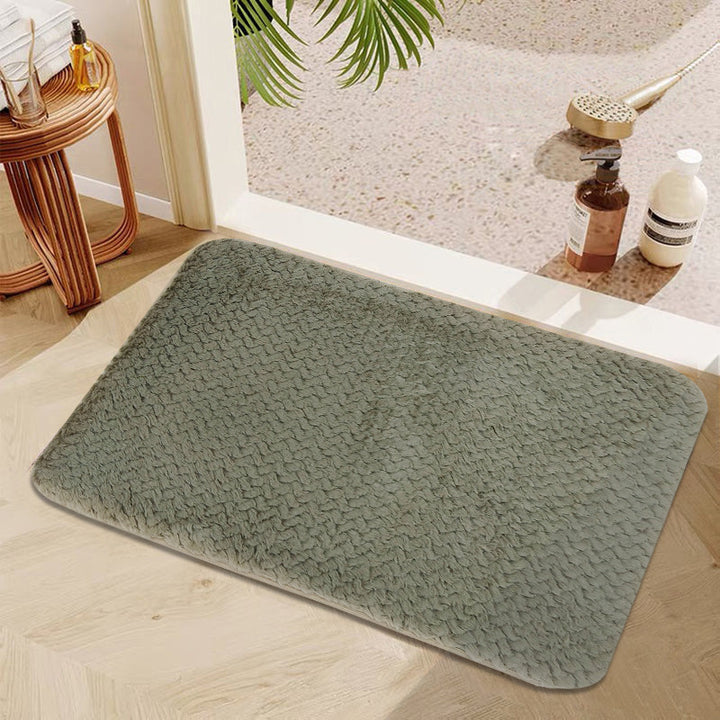 Soft Plush Bathroom Mat Set Kalsten