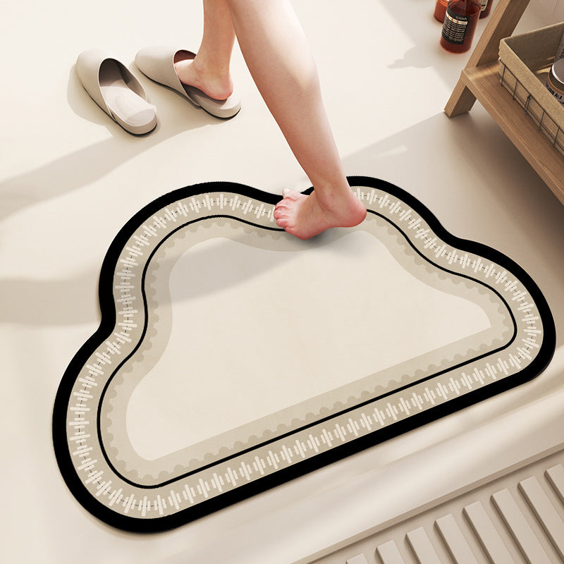 Soft Cloud-Shaped Bath Mat