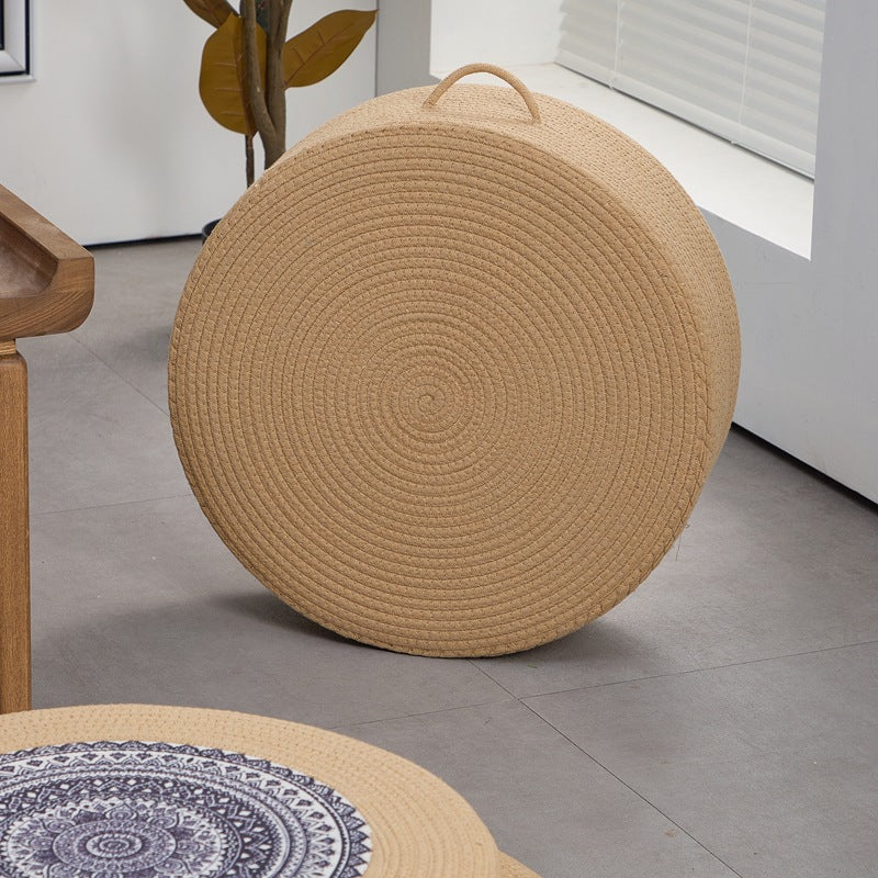 Beef Artificial Leather Pouf Kalsten