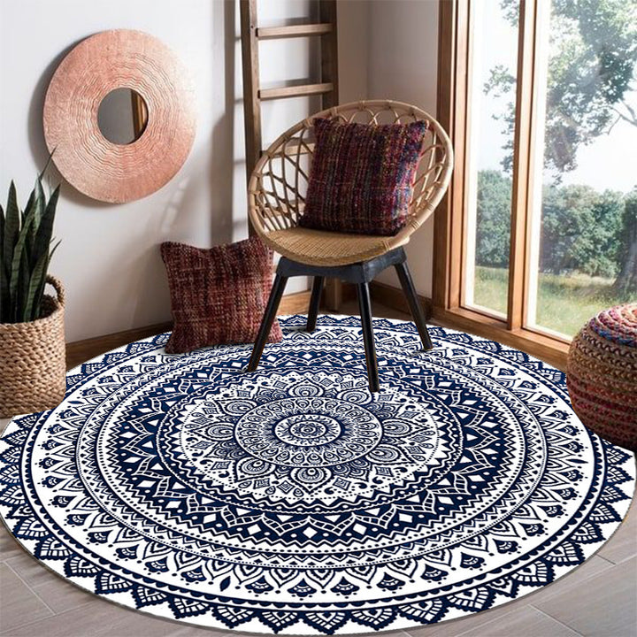 Artistic Mandala Pattern Area Rug