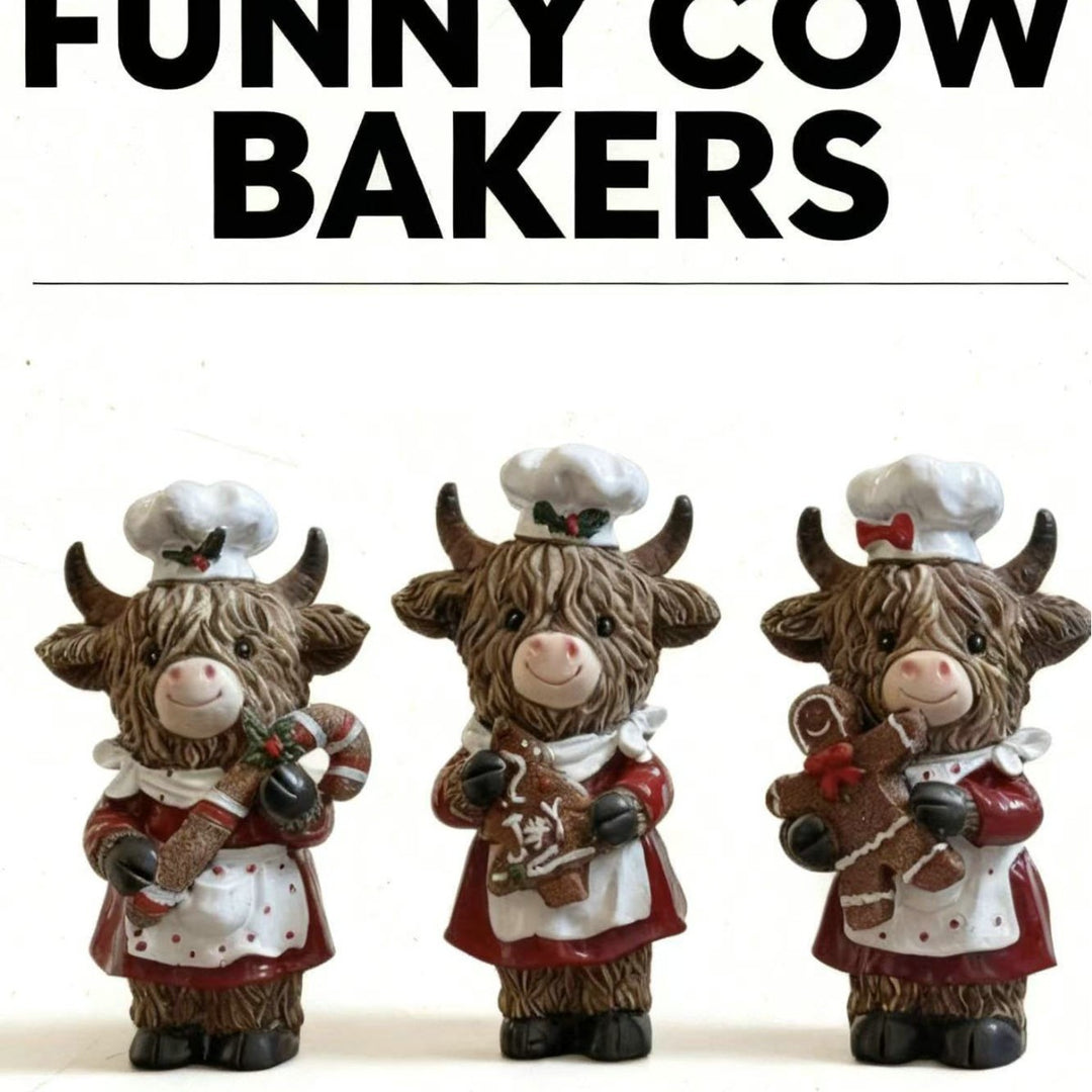 Enchanting Christmas cow figurine Kalsten