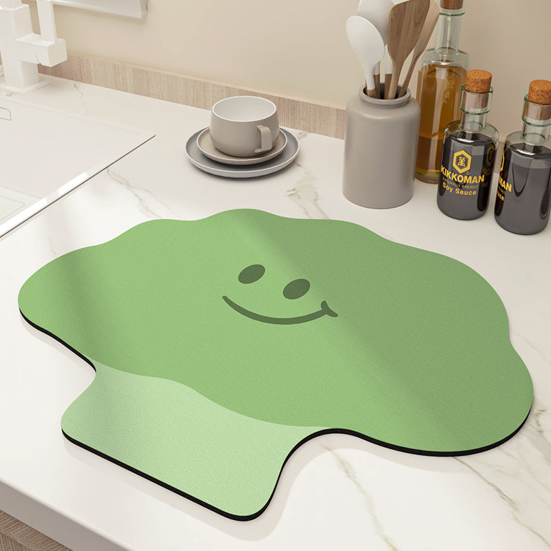 Decorative Floral Kitchen Mat