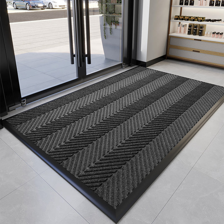 Decorative Chevron Pattern Entry Mat Kalsten