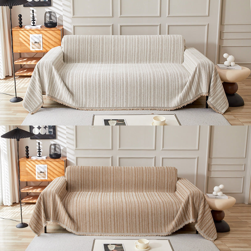 Cozy Textured Sofa Throw Blanket
