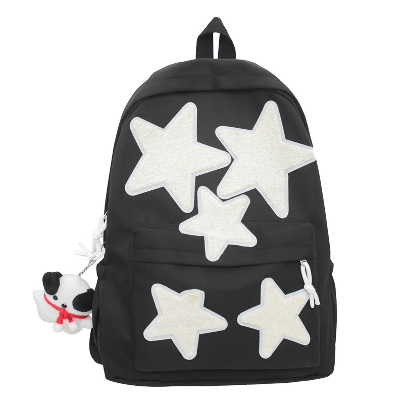 Star-Embroidered Casual Backpack Kalsten
