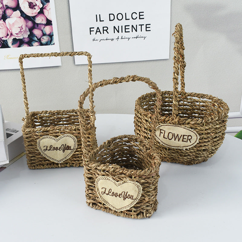 Handwoven Decorative Flower Basket Kalsten