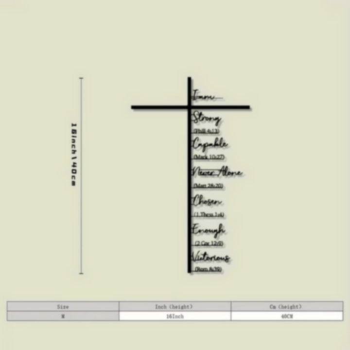 Inspirational Cross Wall Decor
