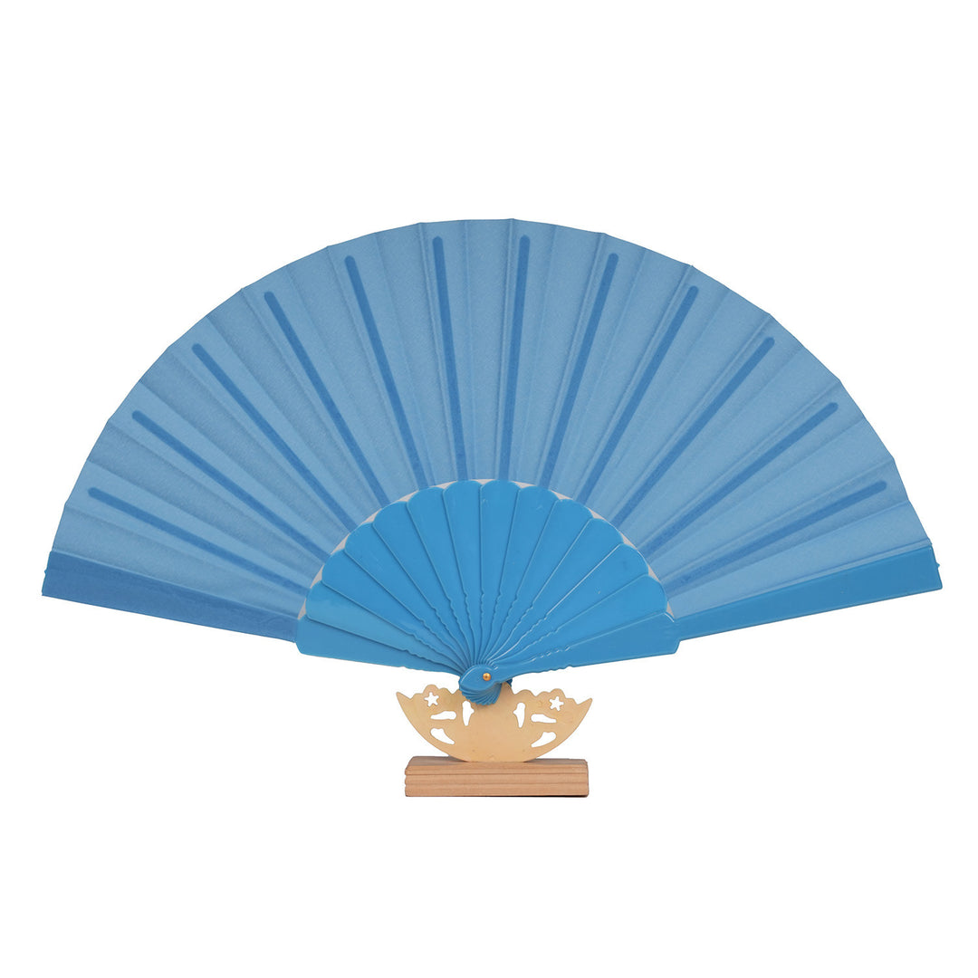 Ladies decorative fan with elegant wooden handle Kalsten