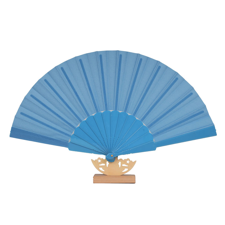 Ladies decorative fan with elegant wooden handle Kalsten