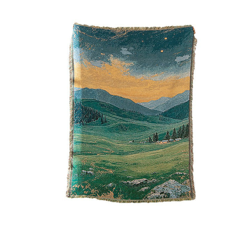 Scenic Landscape Woven Blanket