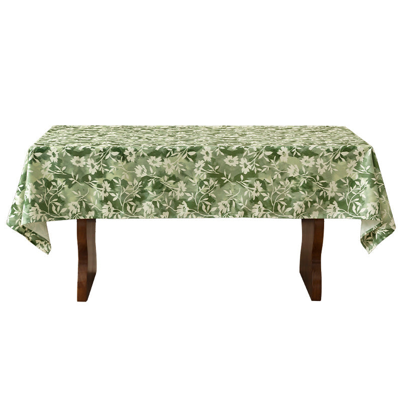 Floral Wax-Coated Tablecloth with Anti-Stain Surface and Fine Texture Kalsten