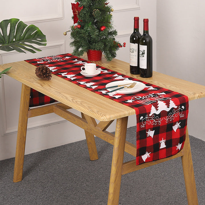 Festive table runner with Christmas motif Kalsten
