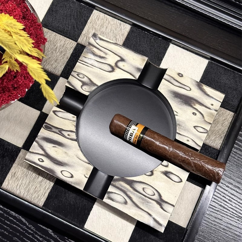 Artistic Marble-Inspired Ashtray