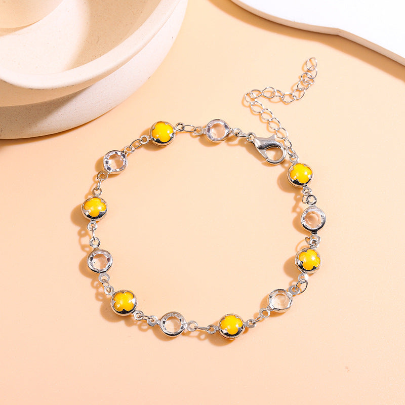 Elegant Beaded Charm Anklet Kalsten