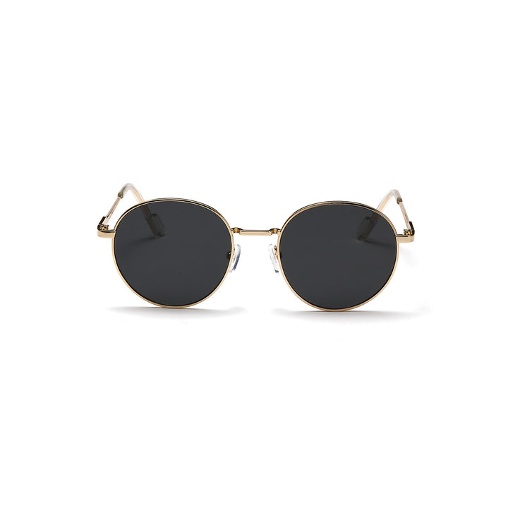 Women round sunglasses with luxurious metal frame and UV protection Kalsten