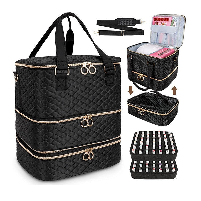 Cosmetic organizer bag with several removable compartments Kalsten