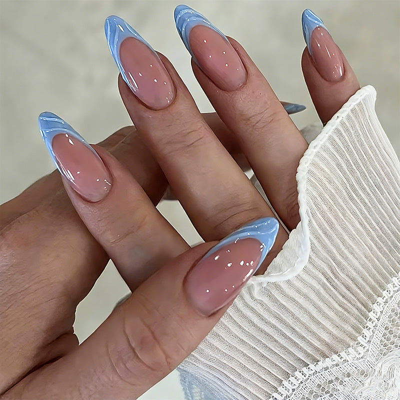 Acrylic nail set with elegant ombre gradients and modern tips Kalsten