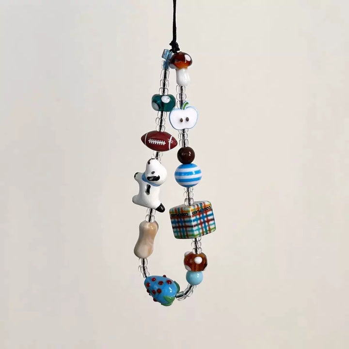 Handcrafted Beaded Charm Lanyard Kalsten