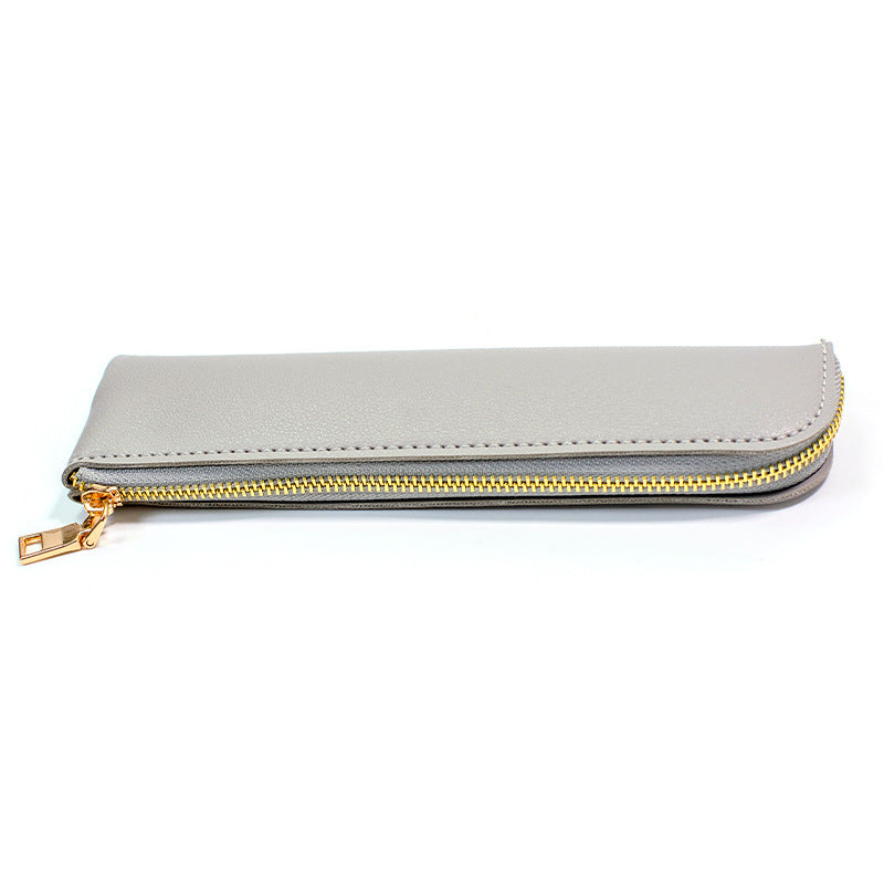Premium Leather Zippered Pencil Case Kalsten