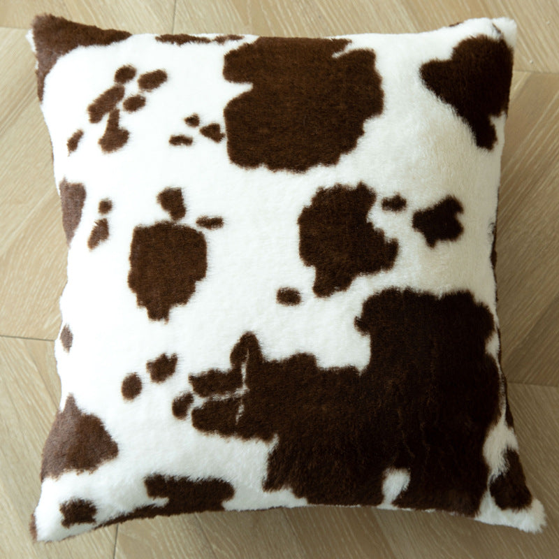 Artistic Cowhide Print Decorative Pillow