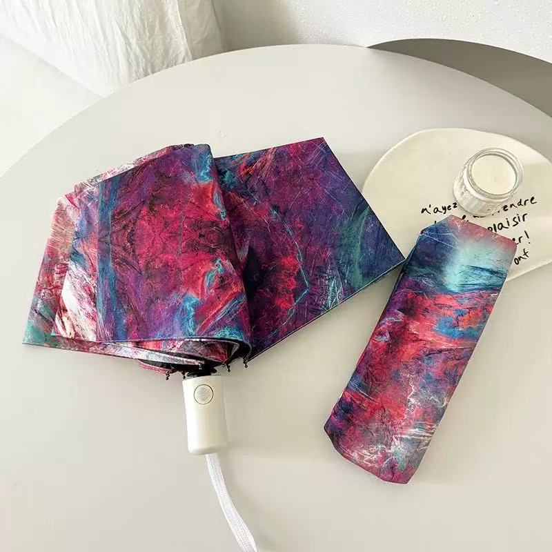 Women's Folding Umbrella with Creative Art Design Kalsten