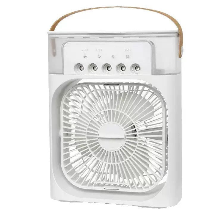 Unisex portable battery fan with integrated water misting and carrying handle Kalsten