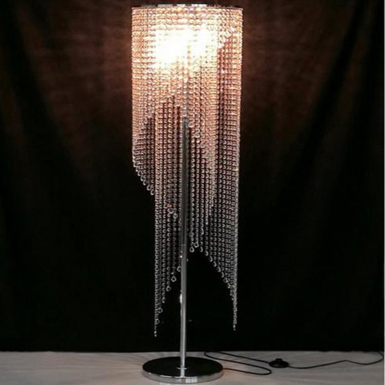 Elegant Crystal Beaded Floor Lamp
