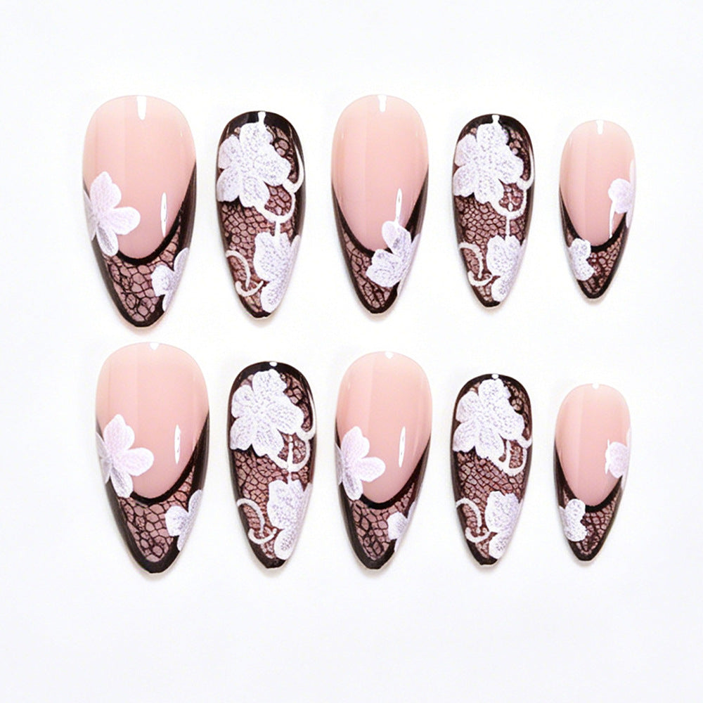 Elegant Floral Lace Nail Art Wraps Kalsten