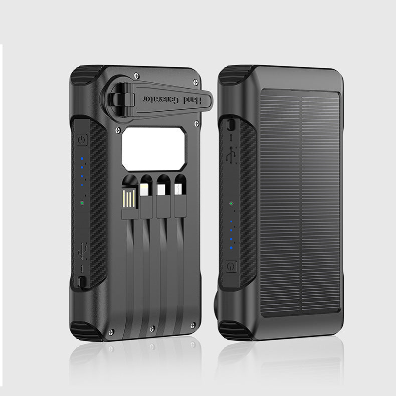 Solar-powered power bank with multiple charging ports and LED display Kalsten