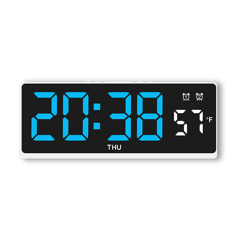Digital alarm clock with large LED display and weather forecast Kalsten
