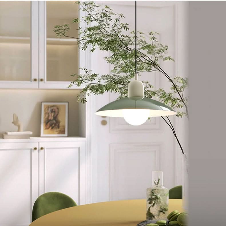 Noxord | Modern Macaron Bauhaus Pendant Light – Iron Shade
