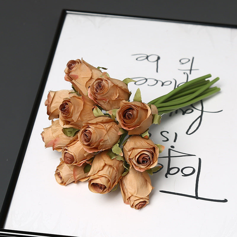 Elegant Faux Rose Bouquet for Home Decor