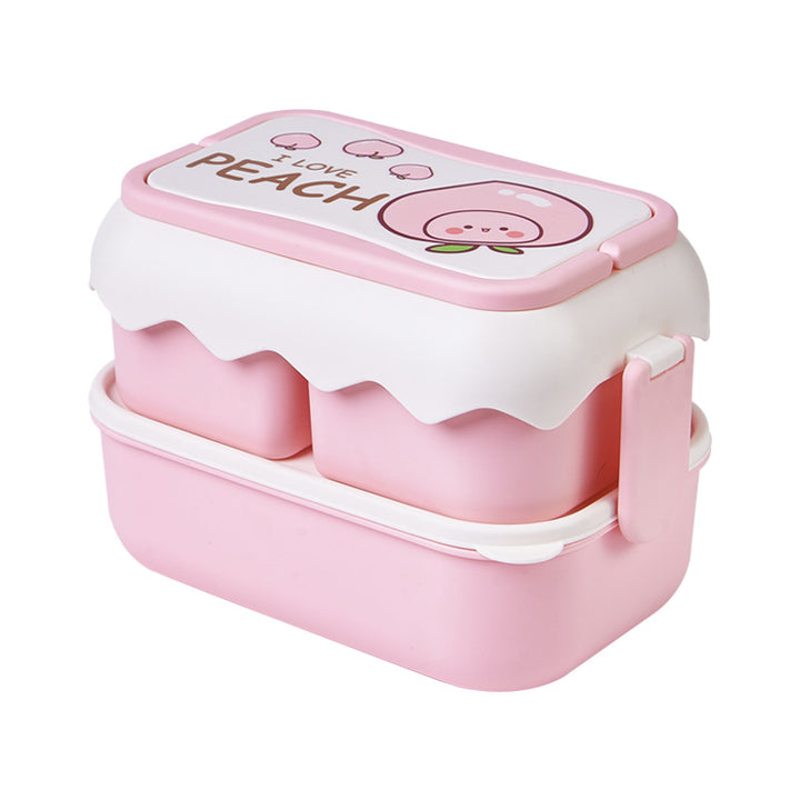 Avocado-Themed Multi-Compartment Lunch Box