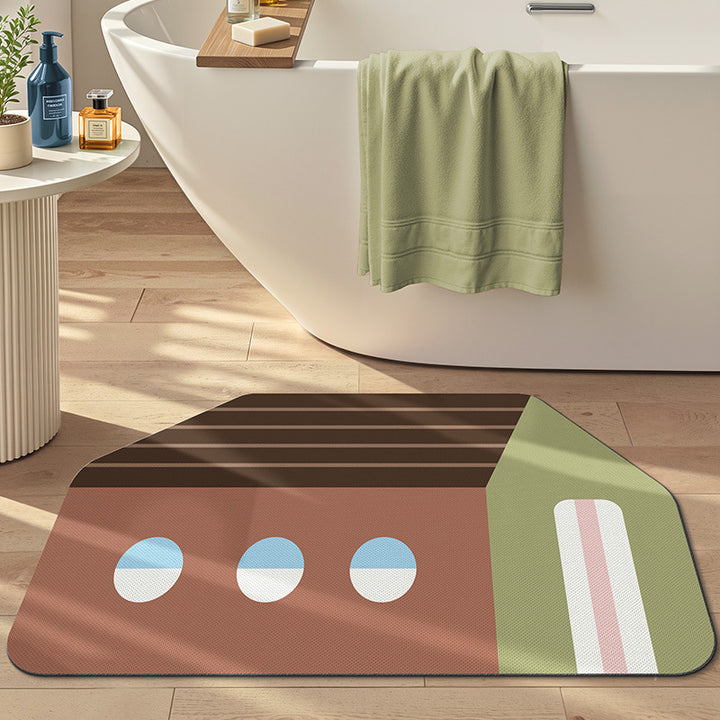 Geometric Design Bath Mat Kalsten