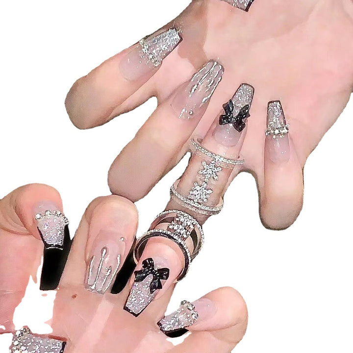 Premium Rhinestone-Embellished Press-On Nail Set Kalsten 1787296405