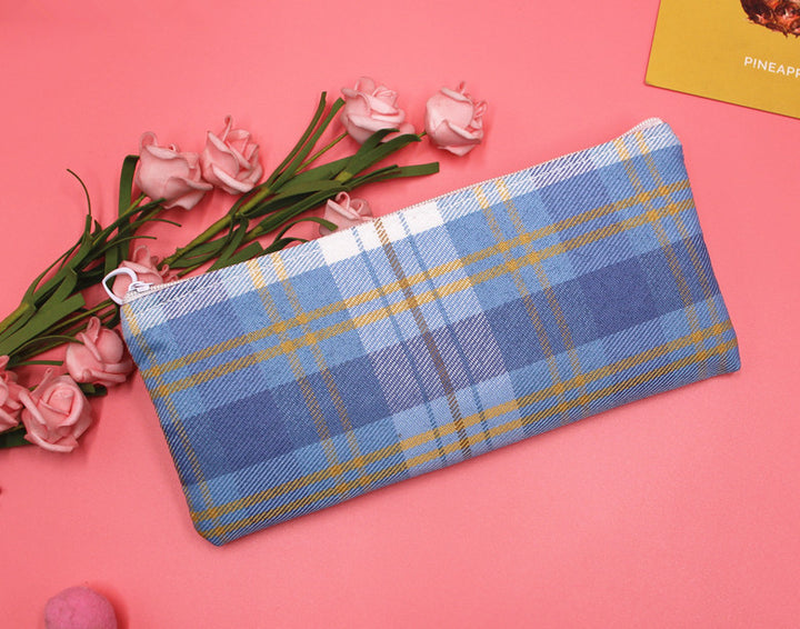 Stylish Plaid Pencil Case Kalsten