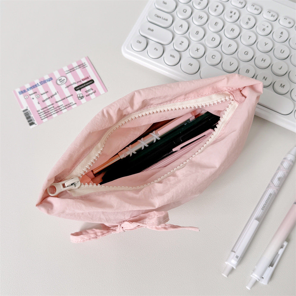 Quilted Pencil Case with Ribbon Closure Kalsten