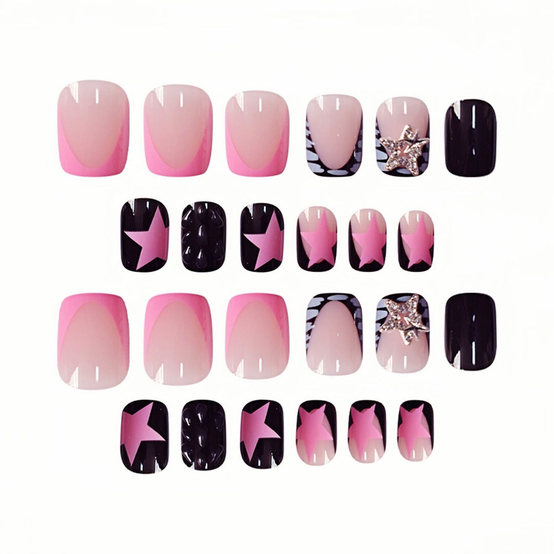 Artistic Star-Embellished Nail Art Extensions Kalsten