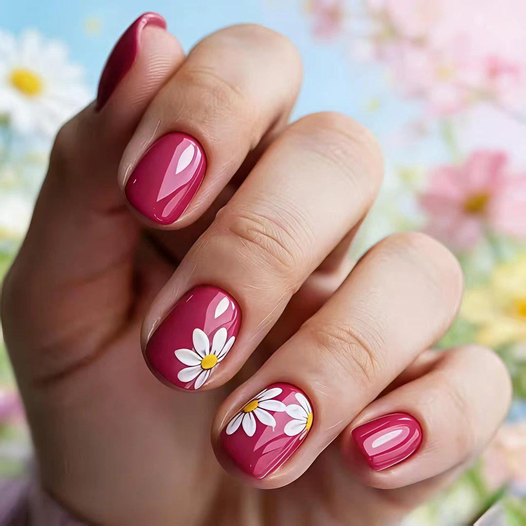 Artificial nails with floral designs Kalsten