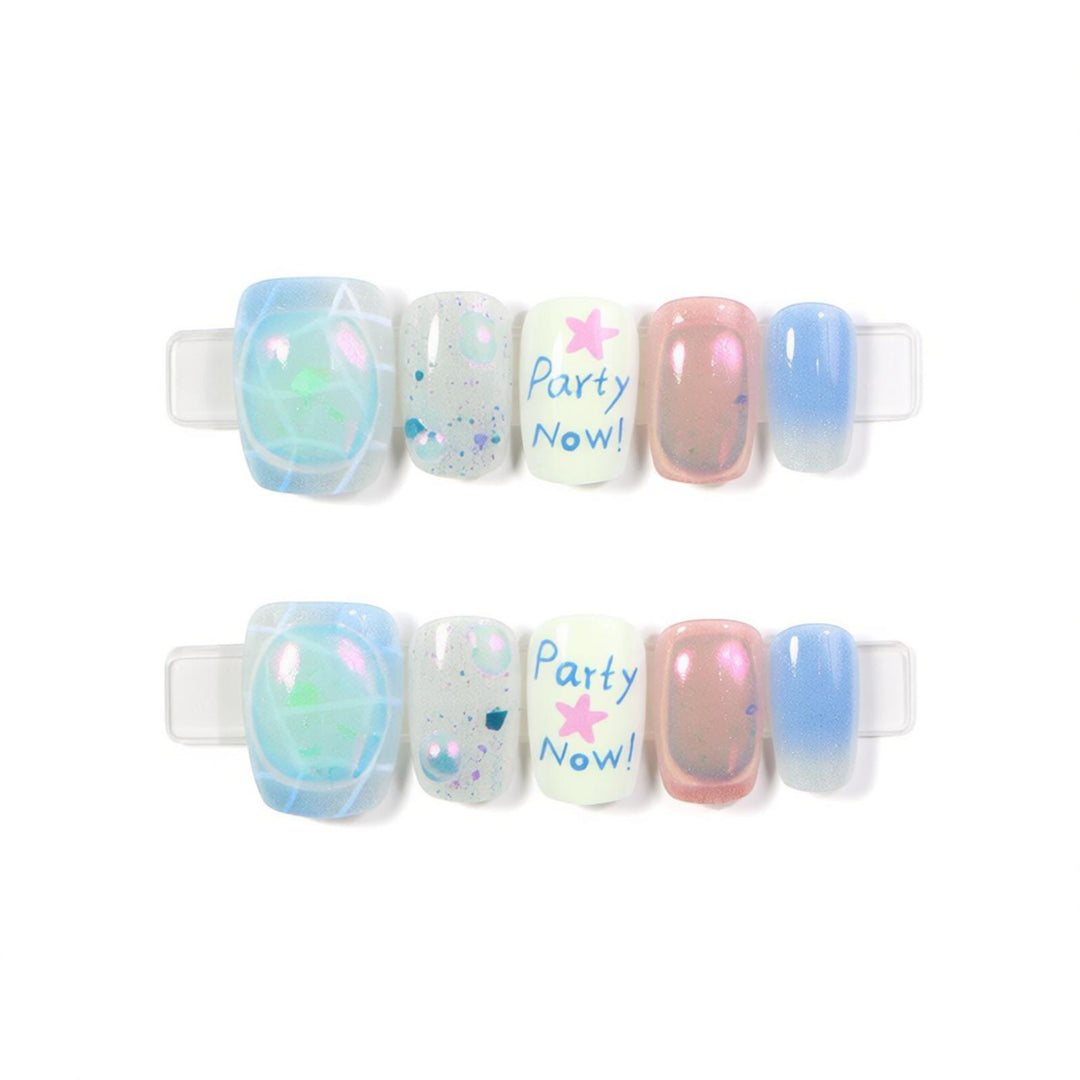 Creative Party-Themed Press-On Nail Set Kalsten