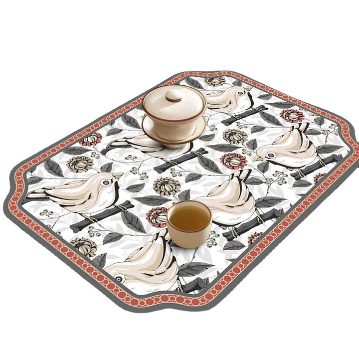 Floral Design Kitchen Mat