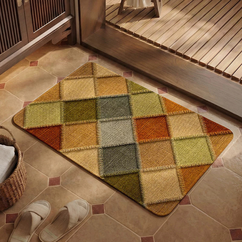 Cozy Patchwork Bath Mat Kalsten