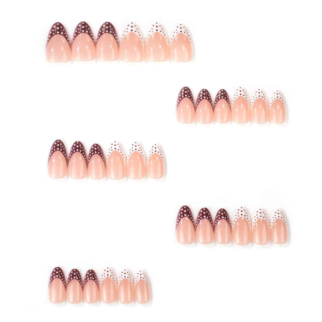 Artistic Pointed Press-On Nail Design Kalsten