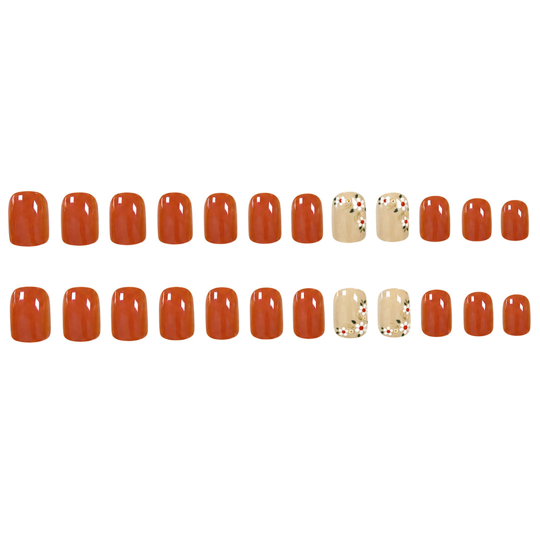 Floral Art Acrylic Nail Set Kalsten
