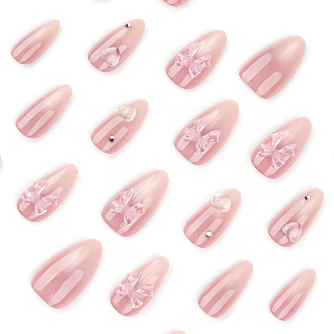 Artful stiletto nails with floral design and glitter accents Kalsten